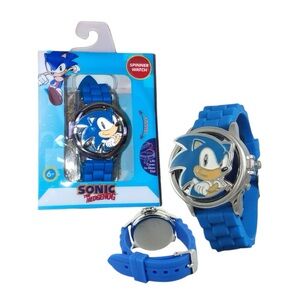 Sonic The Hedgehog Metal Spinner Flip Unisex LCD Watch